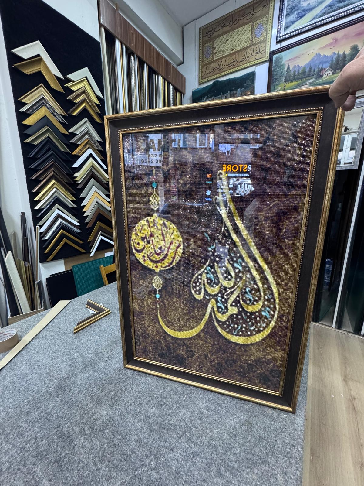 Boncuklu Taş Mozaik Tablo