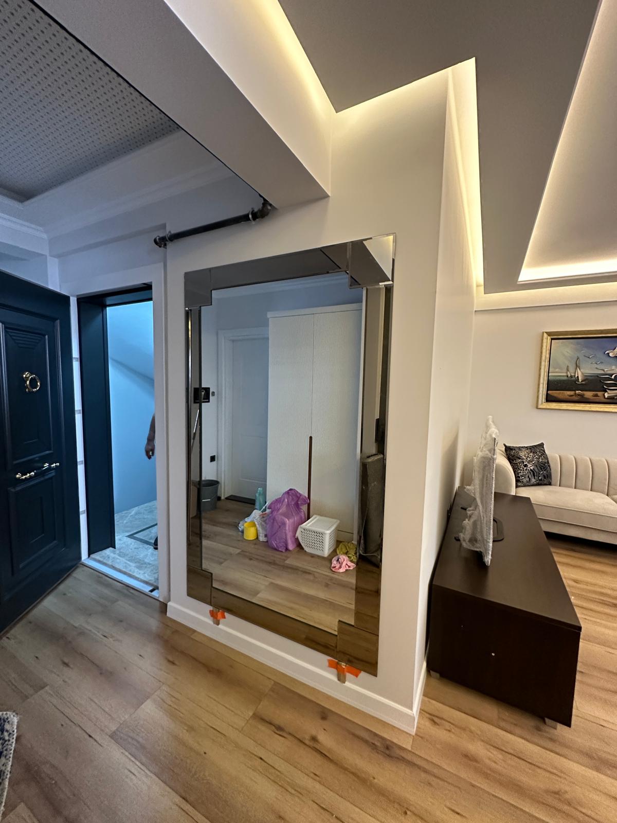 Bronz Kenarlı Hol Aynası